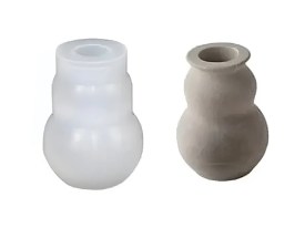 Molde silicona mini florero ondas